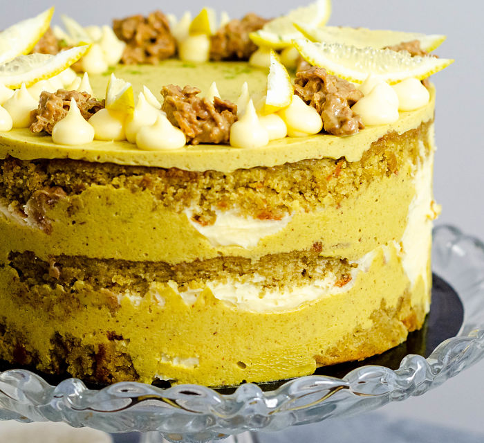 Pistachio, cardamom and lemon drizzle cake recipe - BBC Food